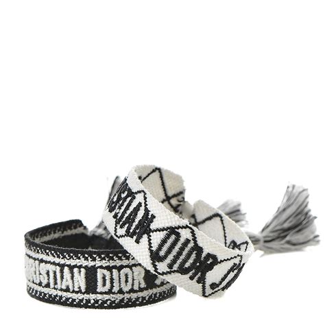 christian dior bracelet black and white|genuine christian dior bracelets.